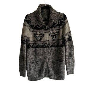 ARITZIA Tna Sea To Sky Wool Chunky Knit Long Cardigan Sweater Jacket Grey L